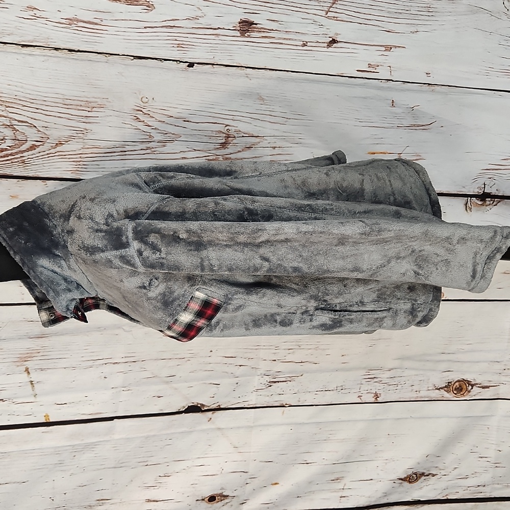 Kori America Gray Soft Fleece Sweater M - Picture 4 of 11